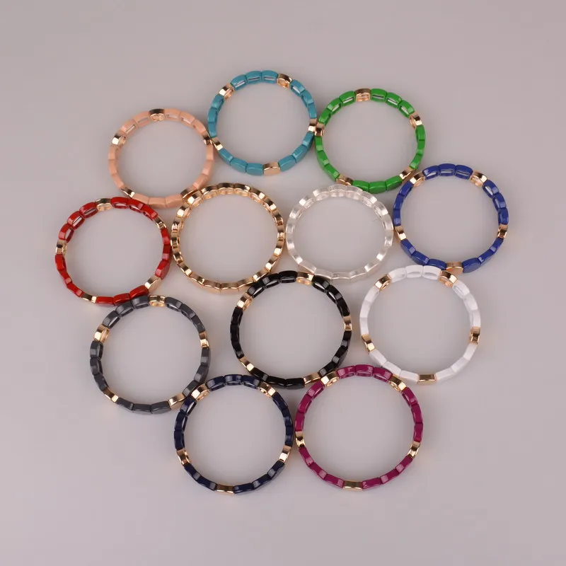 

2019 Fashion Miyuki Bangle for Women Men Wholesale Rainbow Enamel Tile Miyuki Bead Bracelet Geometry Multicolor Bangle Jewelry