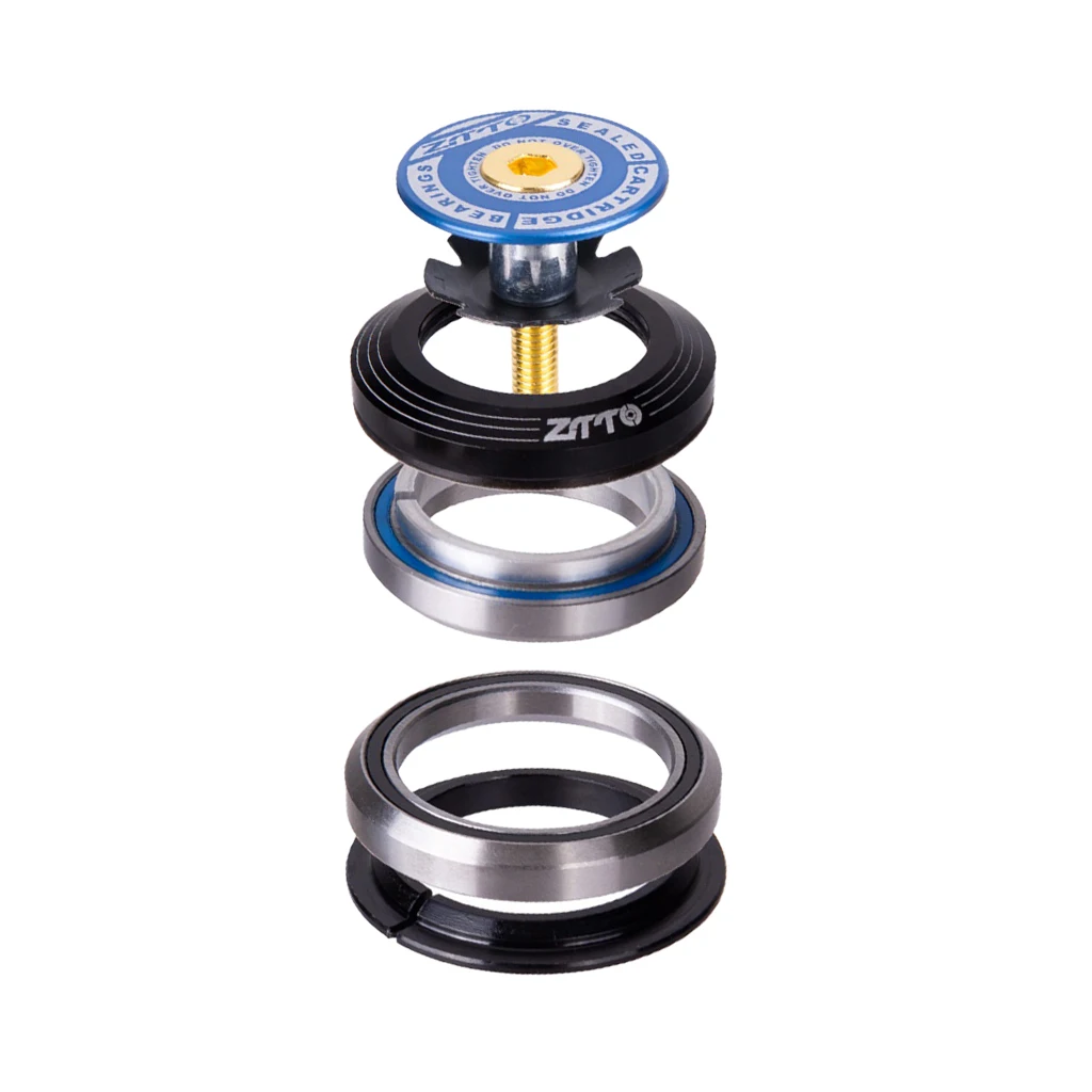 Alloy Headset Bicycle Threadless Steer Tube Tapered Fork Bearing Head Set