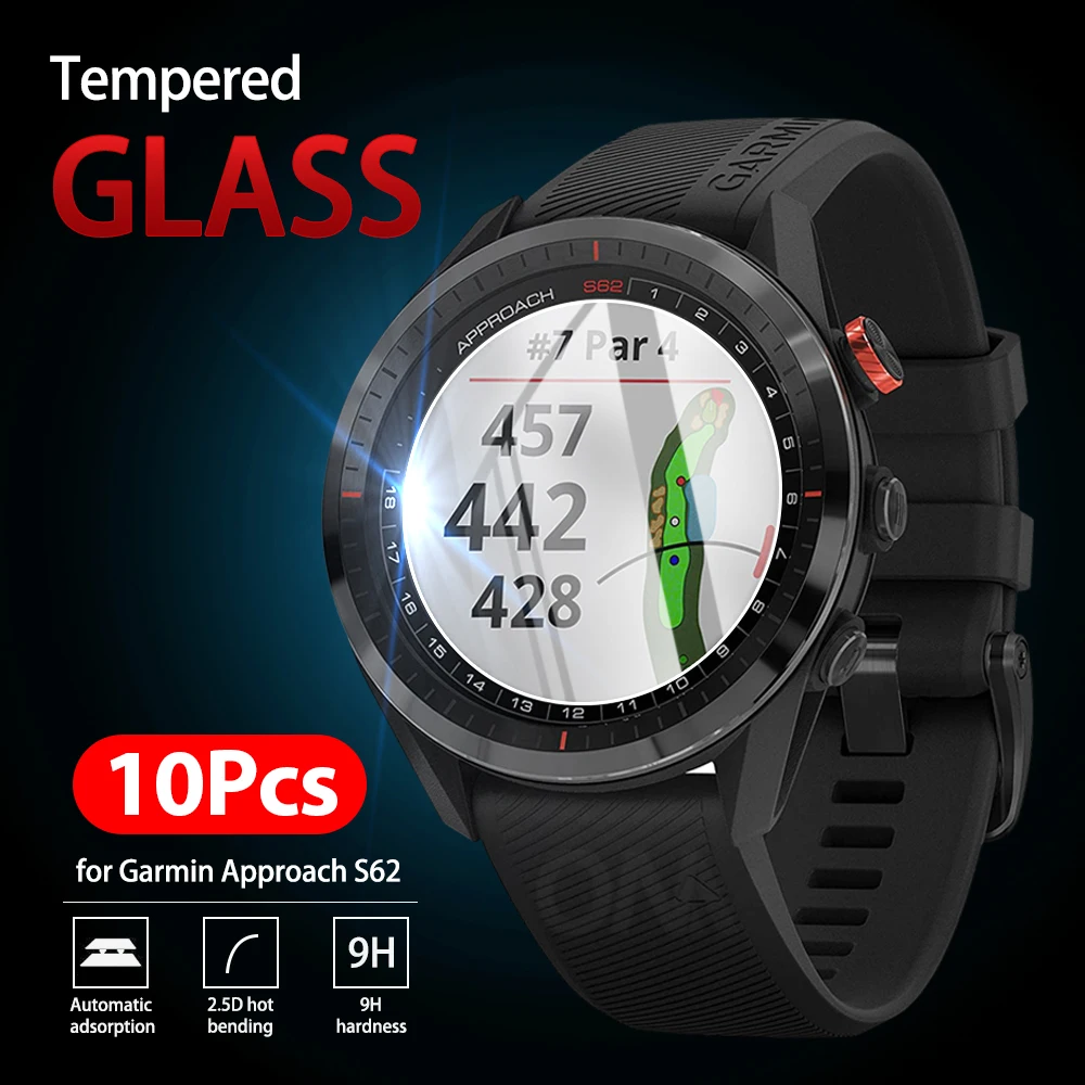 10 шт. 9H Премиум Закаленное стекло для Garmin Approach S62 Смарт часы защитная пленка