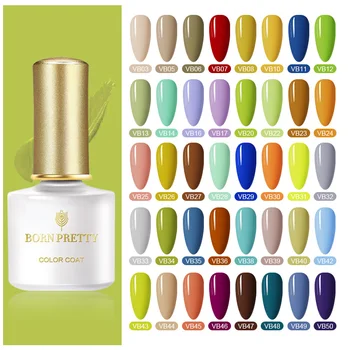 

BORN PRETTY 60 Colors 6ml Nail Color UV Gel Nail Polish Need Matte Top Coat Soak Off Manicuring Nail Art Gel Varnish