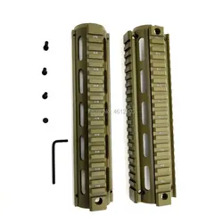 AR 15 тактическая Гарда Drop-In Quad Rail Два шт AR 15 Handguard Алюминий 9 дюймов для M4 M16