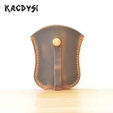 Натуральная кожа ретро унисекс автомобильный мужской держатель для ключей Дамский брелок простой органайзер для ключей популярный мешочек с брелоком сумка для монет кошелек