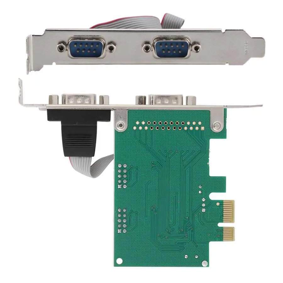 2 порта 2 RS-232 последовательный порт COM к PCI-E PCI Express карта адаптер конвертер PCI-E Express карта адаптер