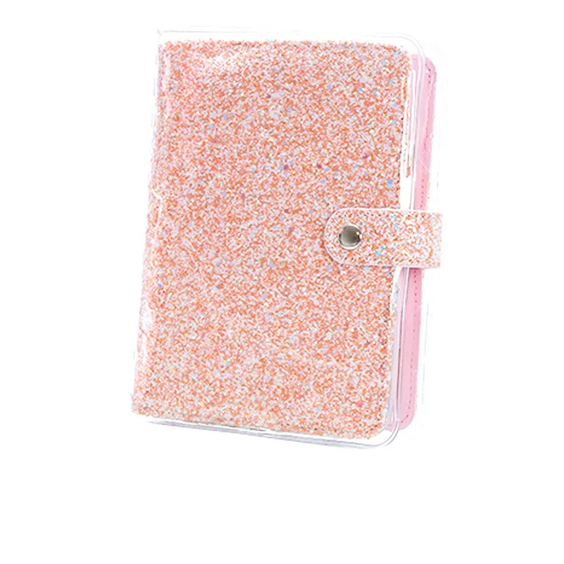 A6 Diary Notebook and Bullet Spiral Travel Handbook Journal DIY Agenda Planner Organizer Ring Kawaii Binder Note Book Diamond - Цвет: pink