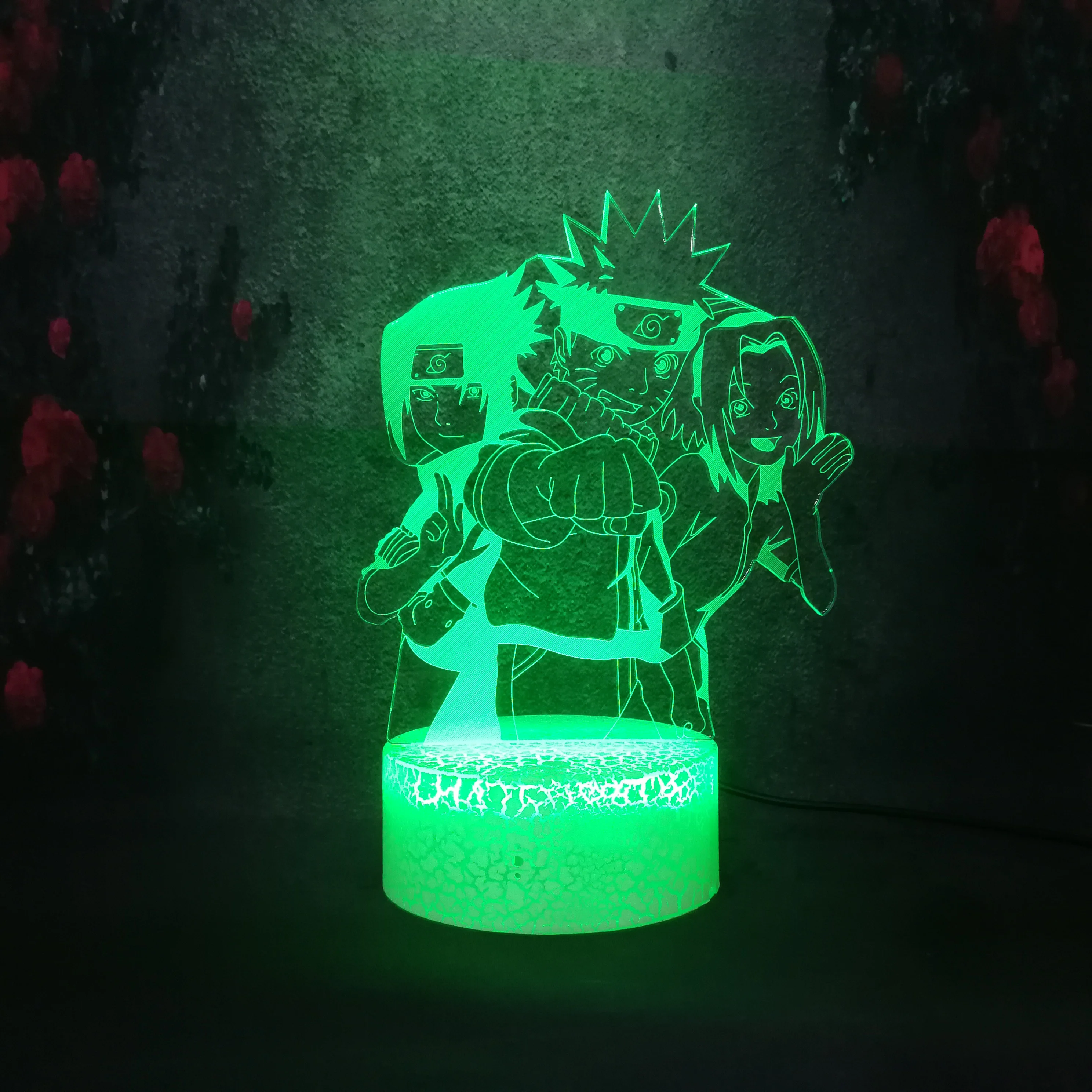 Sunshine Uzumaki Наруто крутой гений Хатаке Какаши умный костюм сакуры Харуно RGB led 3D