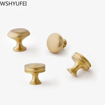 

Hot Sale Lightweight brass small handle Drawer closet knob door handle cabinet door handle Home Hardware Accessories WSHYUFEI