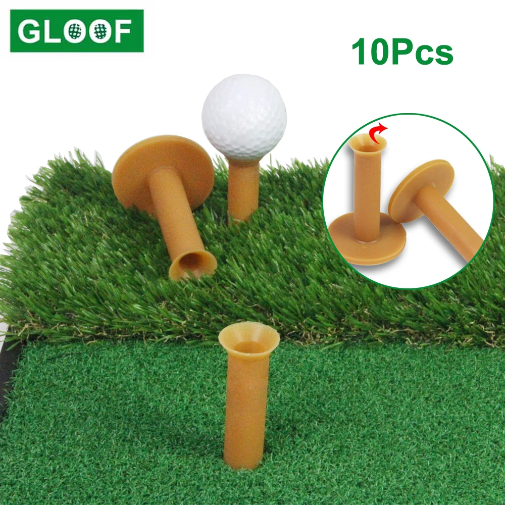 

10Pcs Golf Tees Rubber Holder Training Aids Practice Golf Ball Holder Tee Accessories Beginner Trainer