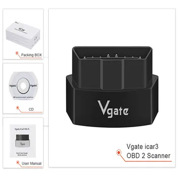 

Original Vgate iCar 3 WIFI Version OBD2 Scanner For Android/IOS obd 2 Car Diagnostic Auto tool Scaner Automotivo V2.1 for BMW