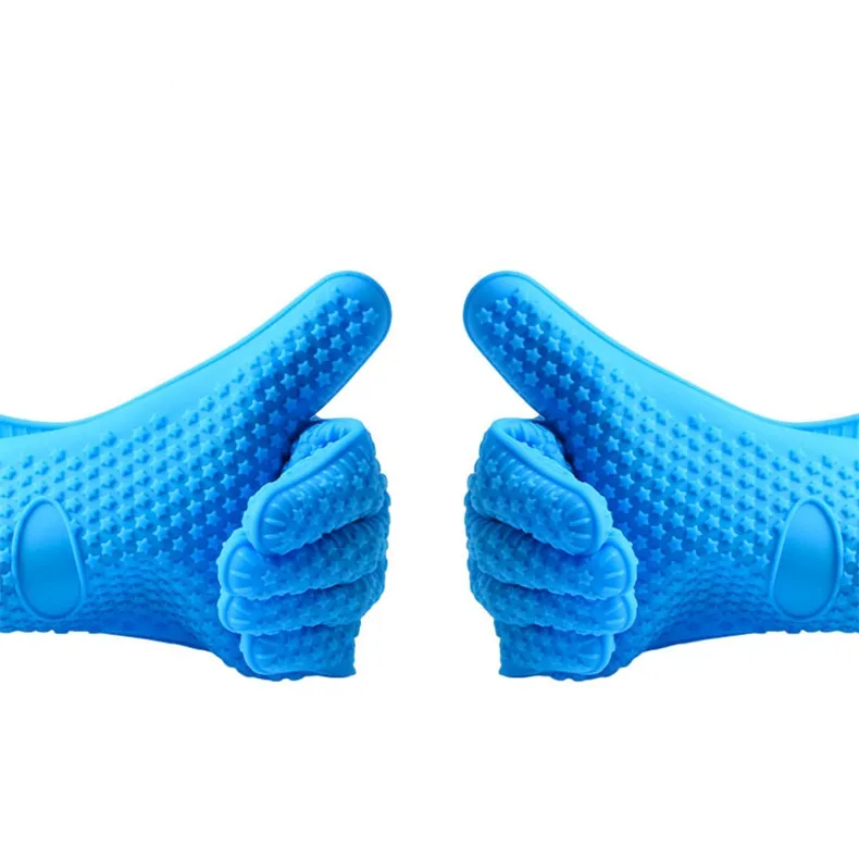 

Silicone Glove Kitchen Heat Resistant Gloves Temperature Resistant Gloves Cooking Baking BBQ Oven Gloves Kitchen Accessories