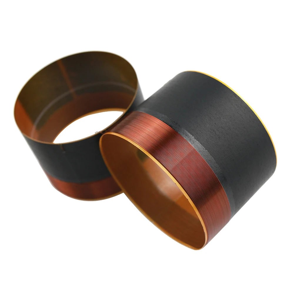 75.5mm woofer voice coil glass fiber pure copper wire two layers 75.5mm stage speaker BASS voice coil accessories 2pc