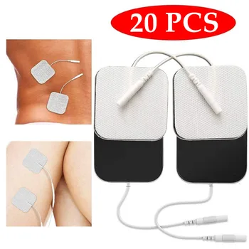 

20X Reusable Tens Machine Electrode Pads Body Massager Pads Self-adhesive Pads
