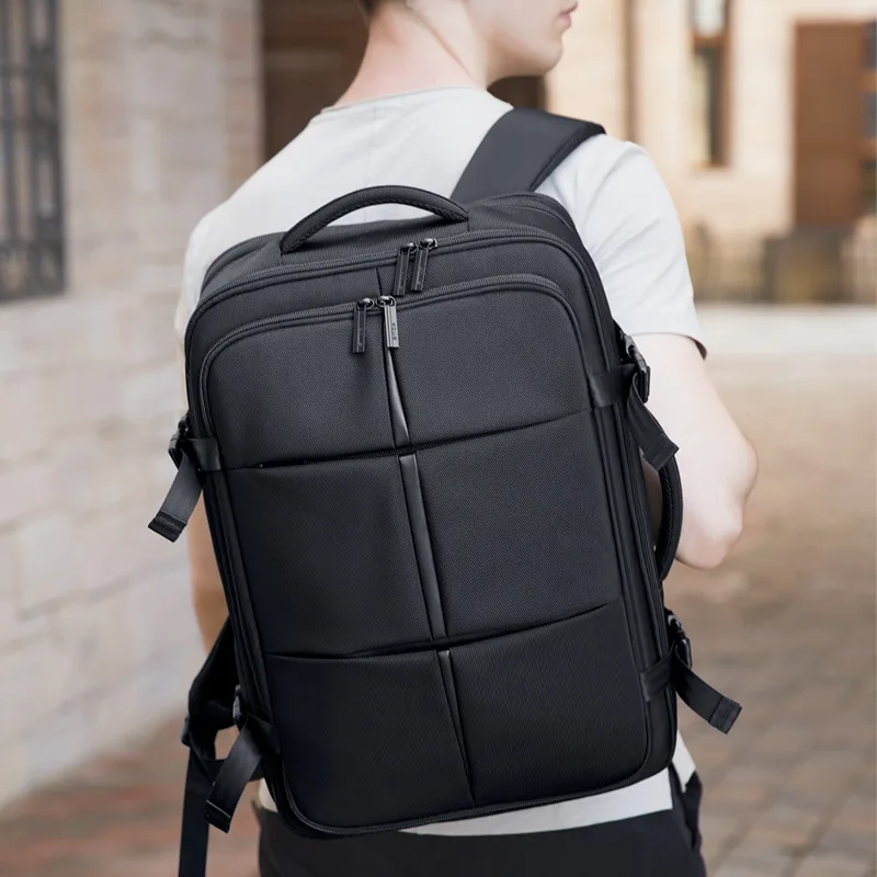 Мужской рюкзак, высокая плотность, Оксфорд, большая вместительность, расширяемая дорожная сумка, повседневная, 17 дюймов, для ноутбука, многофункциональная сумка XA501ZC