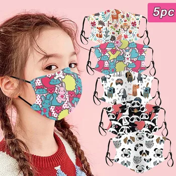 

5PCS Kids Children FaceMasks Masks Reuseable Mouth-muffle Washable Mouth Face Mask Mouth Cover Protective mascarillas Masker