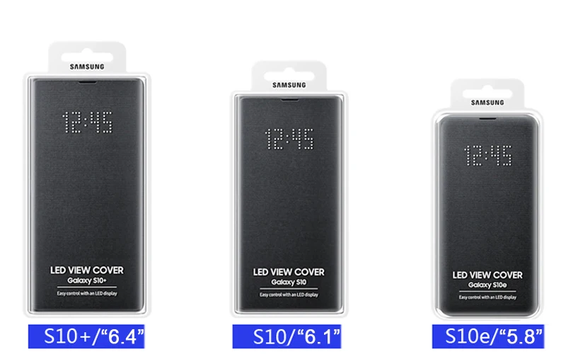 Оригинальный Samsung LED Обложка для Galaxy S10 плюс S10E SM G9730 G9750 Сна Функция карман