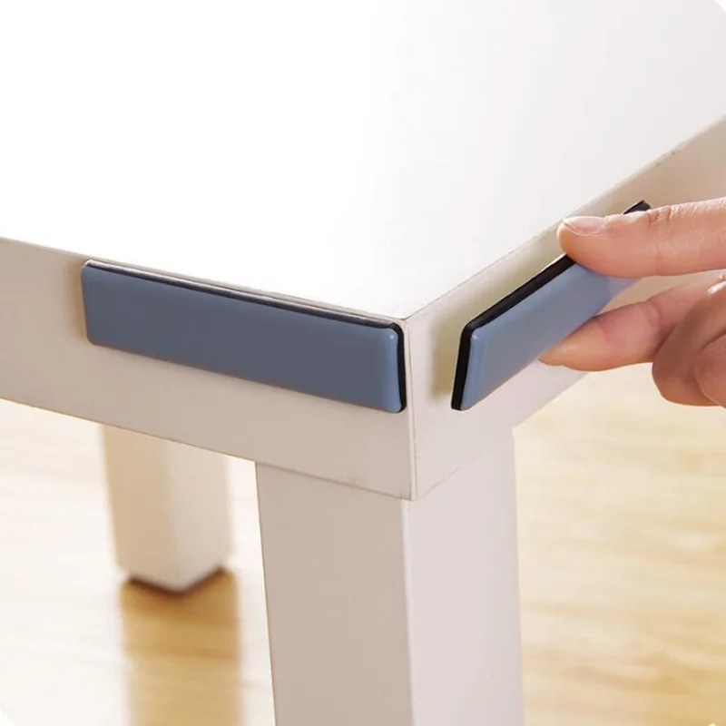 4PCS Floor Rubber Protector Pads Self-Adhesive Anticollision Round Mat Chair Table Glides Furnitures Legs Slider Home Supplies furniture leg pads rubber pads furniture pads