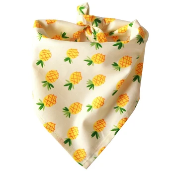

Pet Dog Decorative Accessory, Cotton Collar Bandanas Puppy Scarfs Triangle Bibs, Cute Fruit Pattern