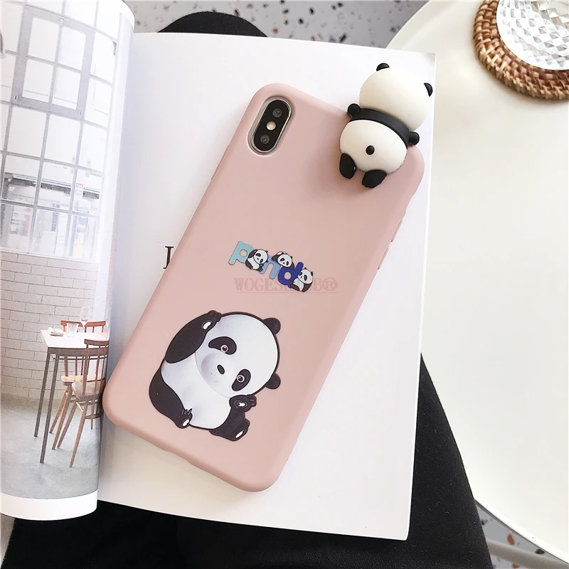 Чехол-игрушка с милой пандой и медведем, мягкий чехол для huawei P20 P30 Lite P Smart Plus mate 20 Pro Nova 2S 3 3i 4 5 Honor 8X9X20 Play Coque