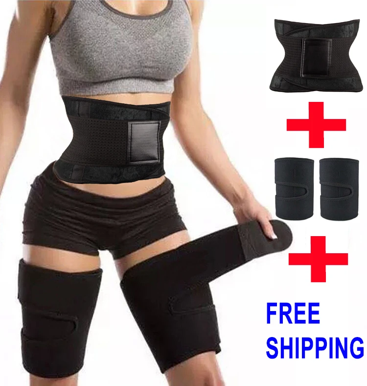 

Waist Trainer Corset Sweat Thigh Trimmers Shapewear Body Shaper Fajas Slimming Leg Shaper Corrective Neoprene Compres Belt