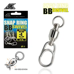 50/100/200 Fishing Barrel Swivels Stainless Steel Rolling Solid Ring  9LB~1320LB