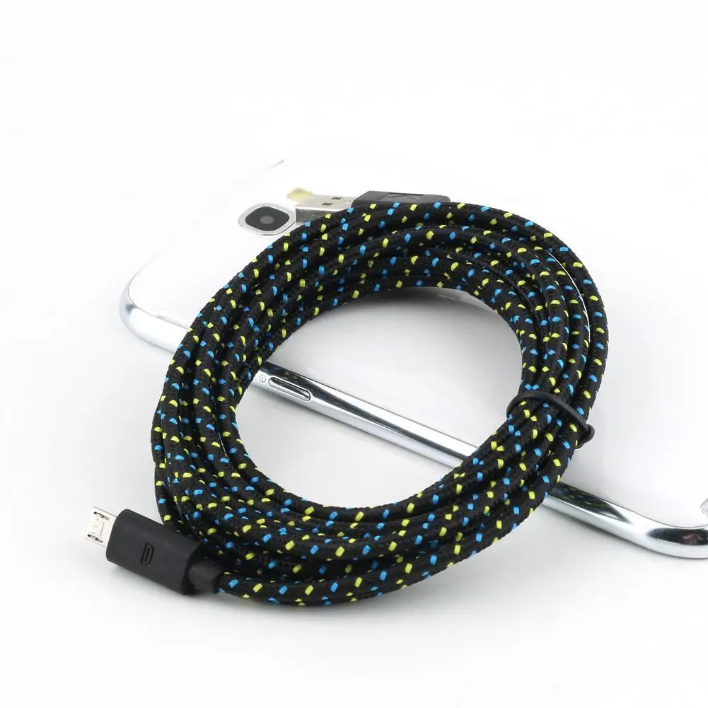 Лучшее/10FT пеньковая веревка микро USB кабель-трос для синхронизации данных для сотового телефона