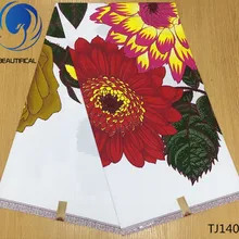 LIULANZHI последние африканские реальный воск ткань Анкара Java восковые принты большие цветы Горячая нигерийский воск TJ132-TJ149