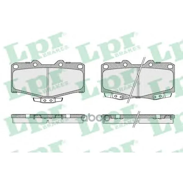 Колодки Тормозные Toyota Land Cruiser 70/80/90/4 Runner 87- Передние Lpr 05p058 Lpr арт. 05P058