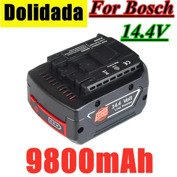 

14.4V 9800mah Rechargeable Li-ion Battery cell pack for BOSCH cordless Electric drill screwdriver BAT607,BAT607G,BAT614,BAT614G