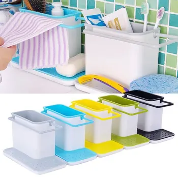 

Plastic Racks Organizer For Kitchen Sink Utensils Holders Drainer Integrated Drainer Stands Tidy Utensils Towel Rack