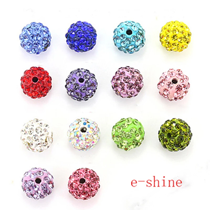 Бисер из глины для рукоделия 50 шт. 10 мм shamballa beads spacer beadsbead necklace | Бусины -32553504242