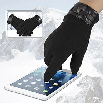 

Casual Sport Running Gloves For Men Women Winter Solid Color Gloves Fashion Touch Screen Reflective Thicken Keep Warm Gloves