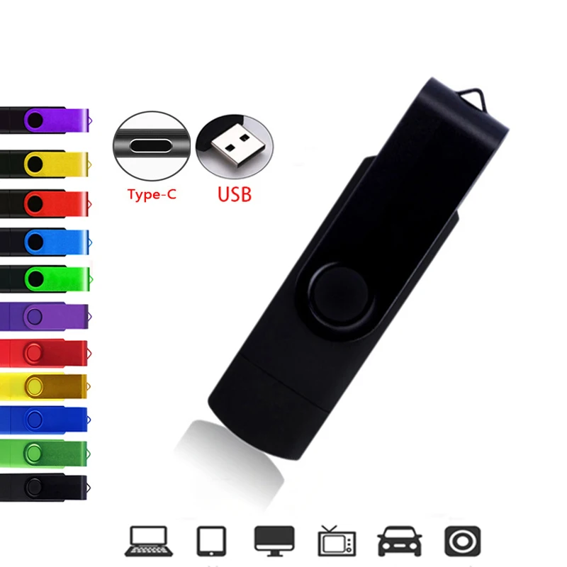 USB флеш-накопитель Type-c 64 ГБ OTG высокоскоростной накопитель 32 16 8 4 Гб USB-накопитель