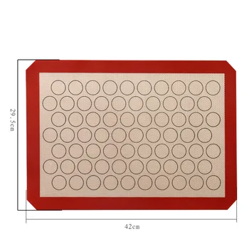 

Silicone Macaron Baking Mat bakeware bakery tools cookie Making Grade Nonstick Drop Shipping W/ dough scraper rolling pin