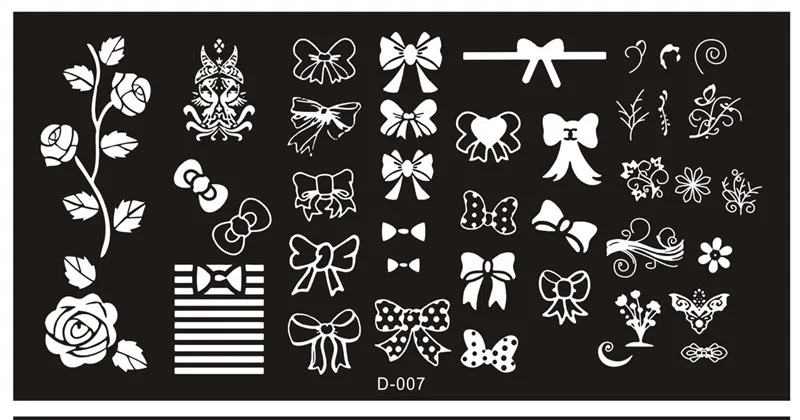 1 Pcs Stainless Steel Mixed Designs Nail Stamping Plates DIY Nail Designs Manicure Image Plate Stencil 23 Styles