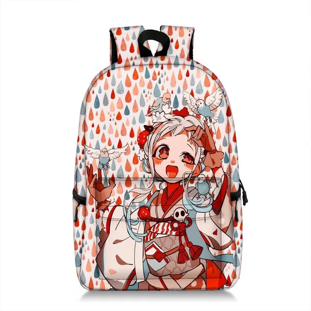Рюкзак Mochila для унитаза Jibaku Shounen Hanako-kun вместительная школьная сумка в стиле аниме