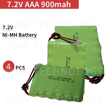 

4 PCS/lot Brand new 7.2v AAA 800mAh ni-mh battery pack Rechargeable batteries Free shipping