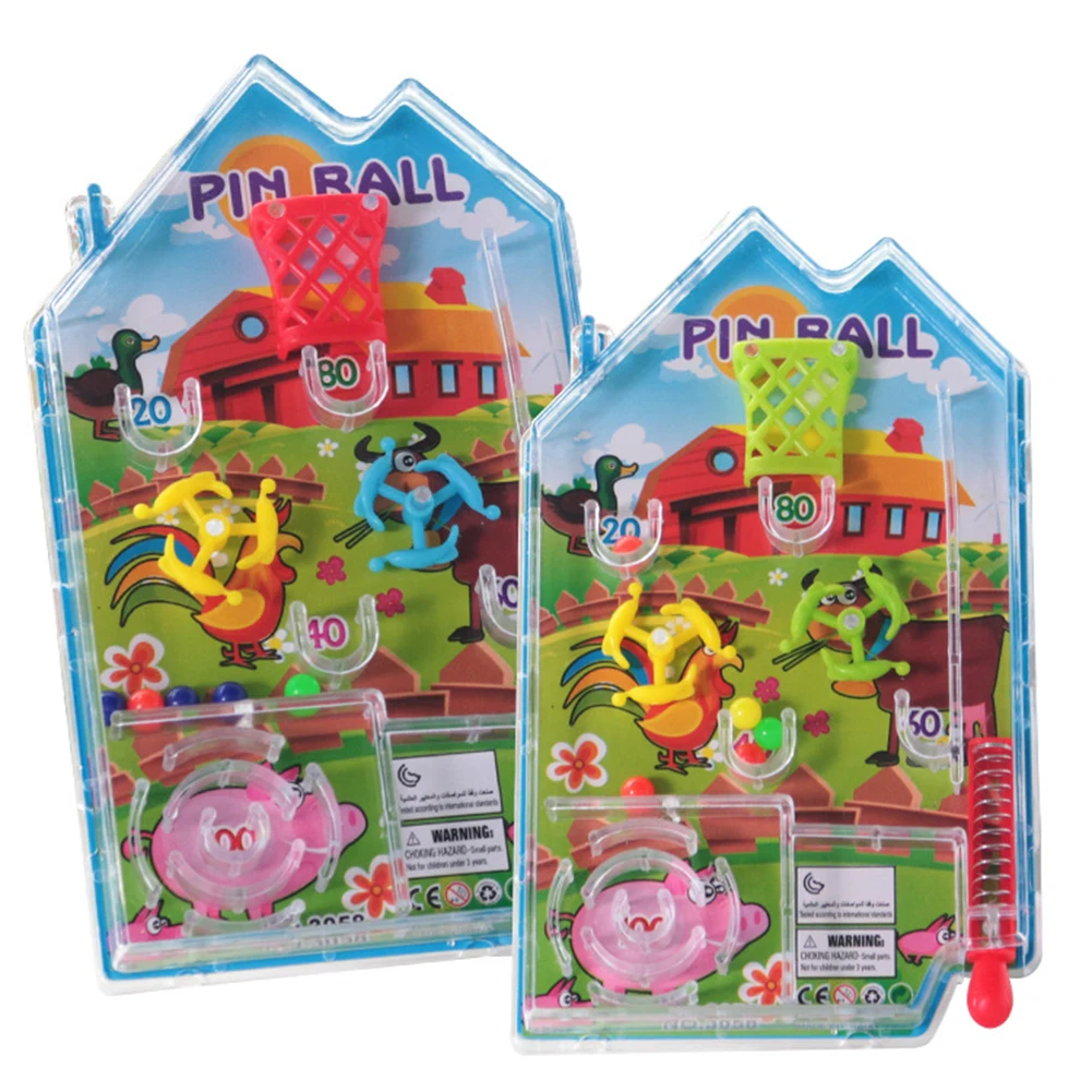 Classic Mini Cartoon Maze House Pin Ball Shooting Game Anti-Stress Education Toy