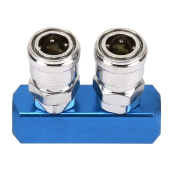 

2 Way Pass Quick Connect Connector for Pneumatic Assembly Air Hose Coupling Tool