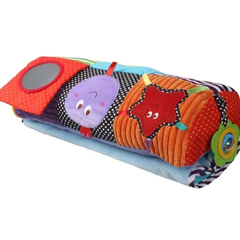 

Roller Pillows Multifunctional Newborn Infant Toddlers Climbing Blanket Game Pads With Ring Bell Teether Baby Crawling Mats