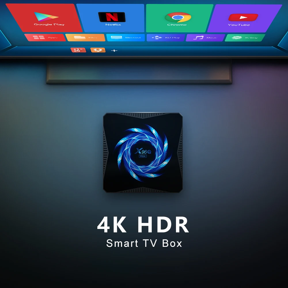 X96q-tv box inteligente allwinner h616, android 10.0,