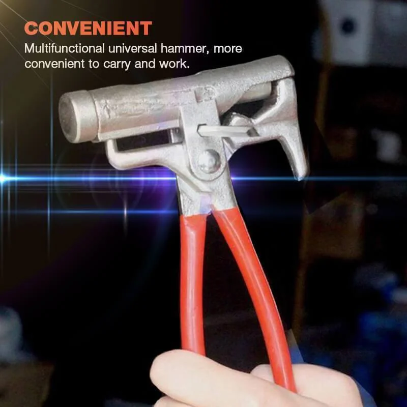Multi-Function Hammer Universal Steel Magic Tool 10 Kinds of Pipe Wrench Iron Hand Non Slip Plastic Grip Perfect | Инструменты