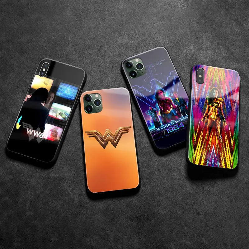 WW84 Wonder Woman 1984 закаленное гладкое стекло Мягкий силиконовый чехол для телефона iPhone