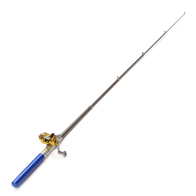 Bobing Fishing Rod Reel Combo Kit Set Mini Telescopic Portable Pocket Pen  Fishing Rod Pole With Reel for Pesca Accessories - AliExpress
