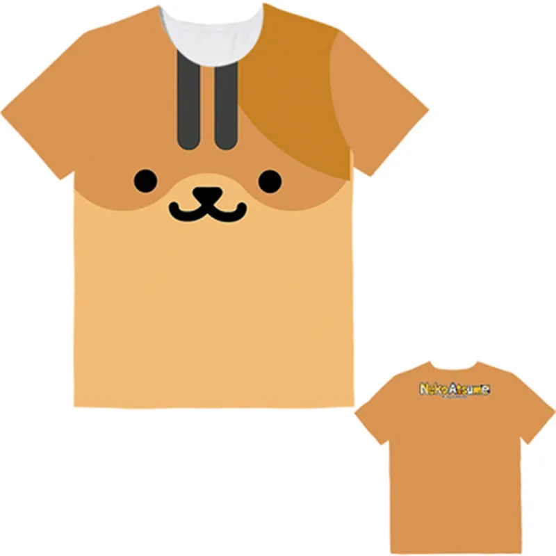 Harajuku Neko Atsume Футболка женская футболка с рисунком кота женские футболки летний топ уличная женская одежда - Цвет: 011