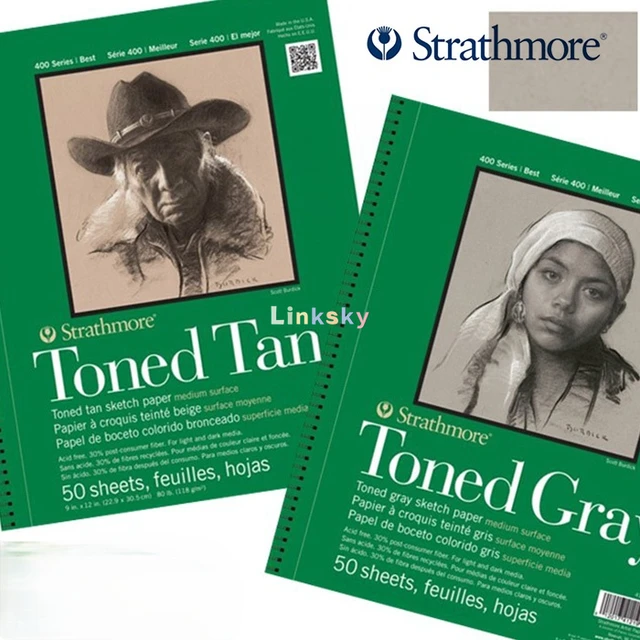 Strathmore 80# Toned Tan Sketchbook 50 Sheets