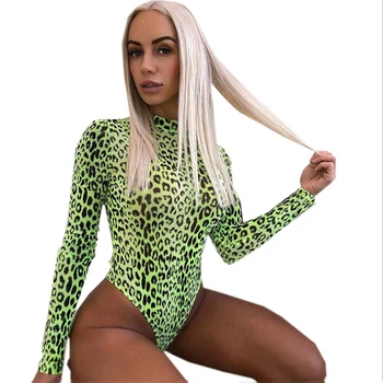 

Hot Sale New Summer Sexy Female Leopard Skinny Jumpsuit Triangle Jumpsuit
