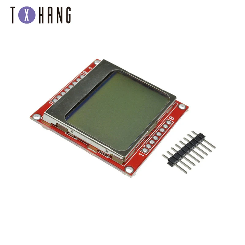 

Smart Electronics LCD Module Display Monitor White backlight adapter PCB 84*48 84x84 Nokia 5110 Screen for Arduino