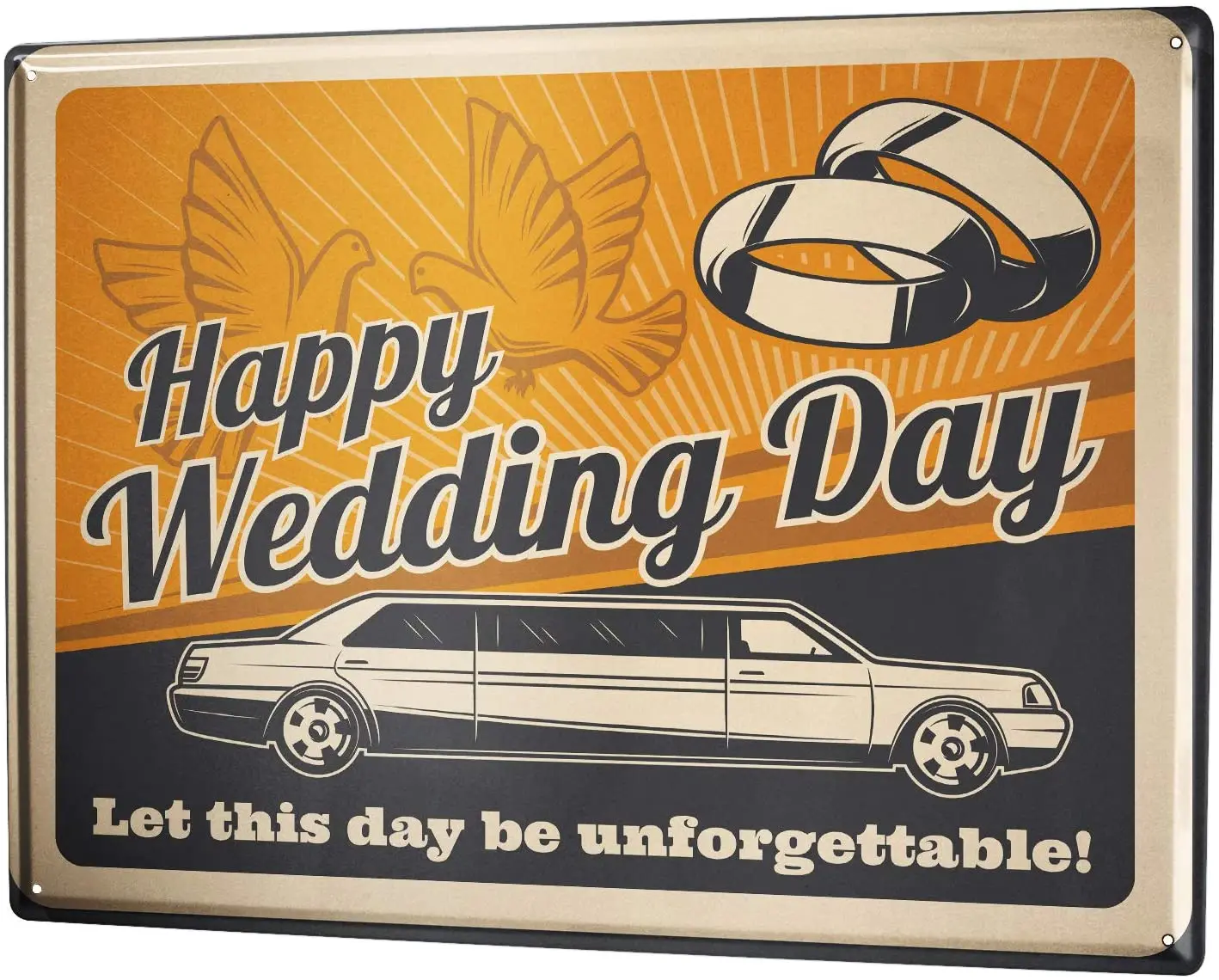 

SINCE 2004 tin Sign Wedding Wedding Limousine