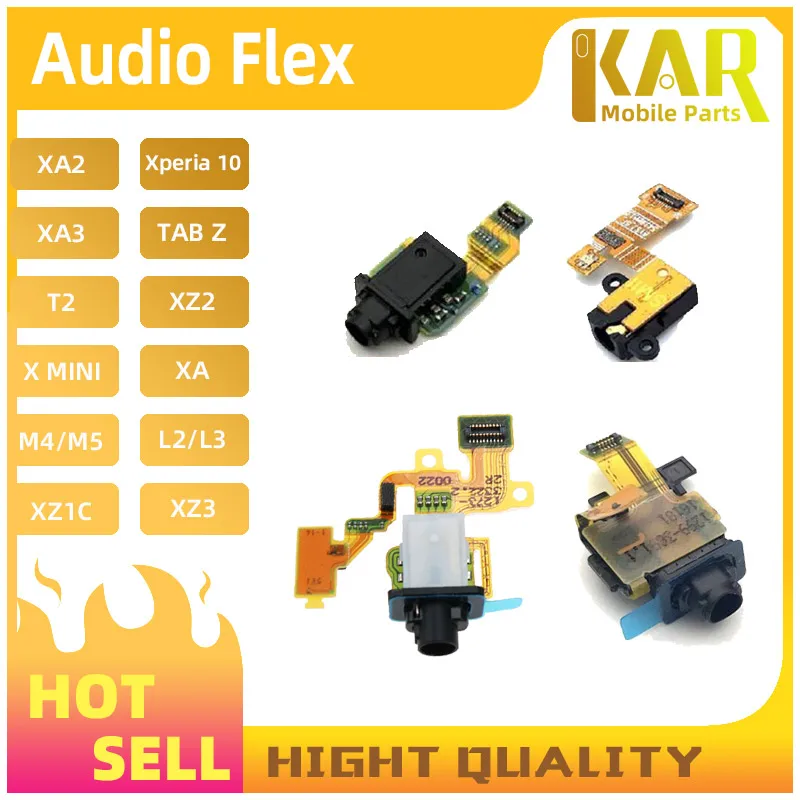 For Sony Xperia X COMPACT XA2 XA3 ULTRA XZ1 XPERIA 10 PLUS C3 M4 M5 T2 ZL ZR SP Audio Jack Earphone Flex Cable | Мобильные телефоны