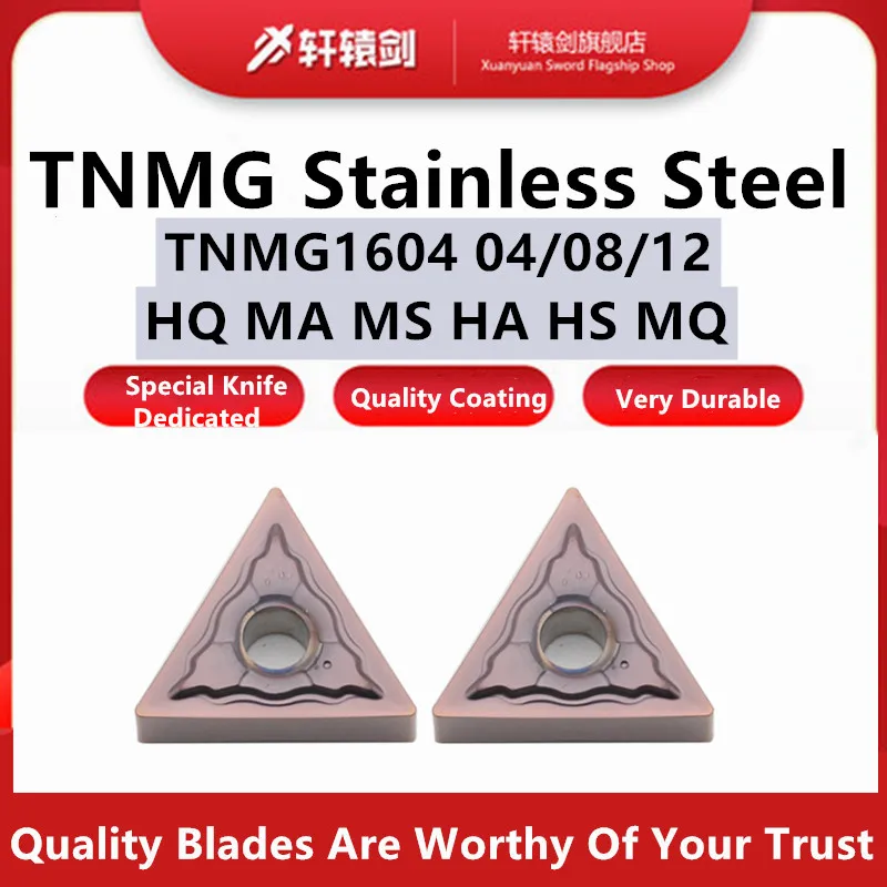 

10 шт. TNMG160404 TNMG160408 TNMG160412 HQ MA MS HA HS MQ JMS твердосплавное лезвие токарный станок с ЧПУ для резки металлических пластин