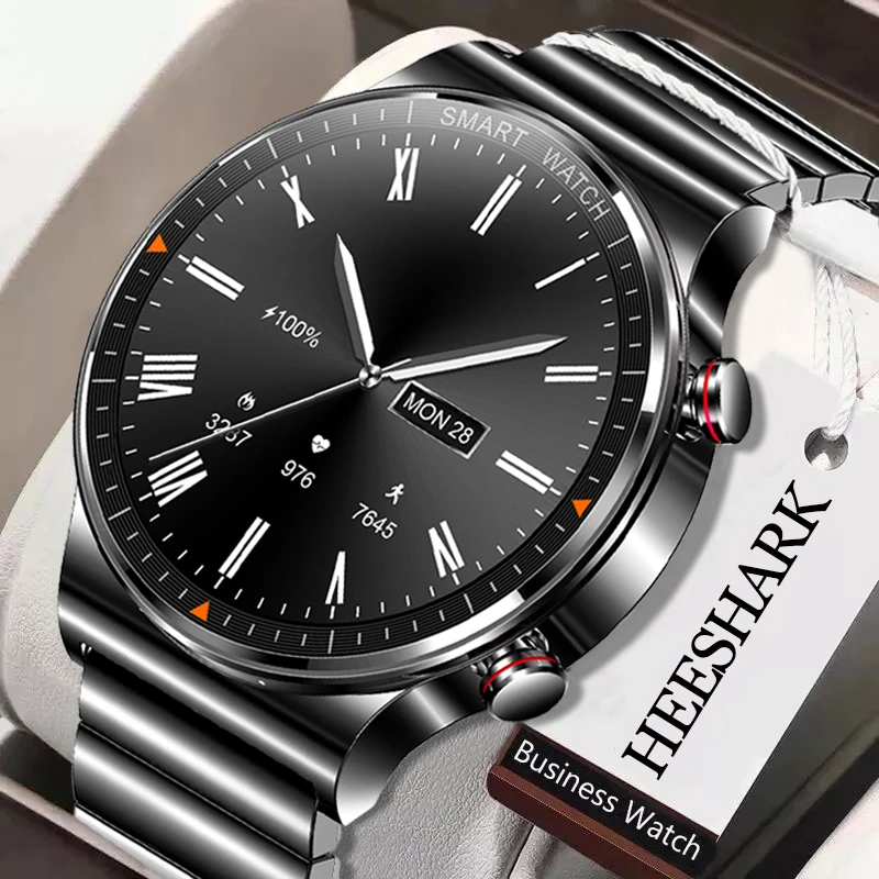 2021 New 454*454 AMOLED screen Smart Watch Men Bluetooth Call IP68 Waterproof music player link Bluetooth headset Smartwatch Men